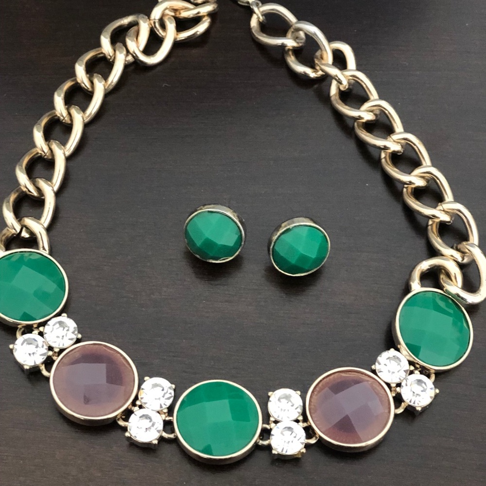 Necklace with matching earrings